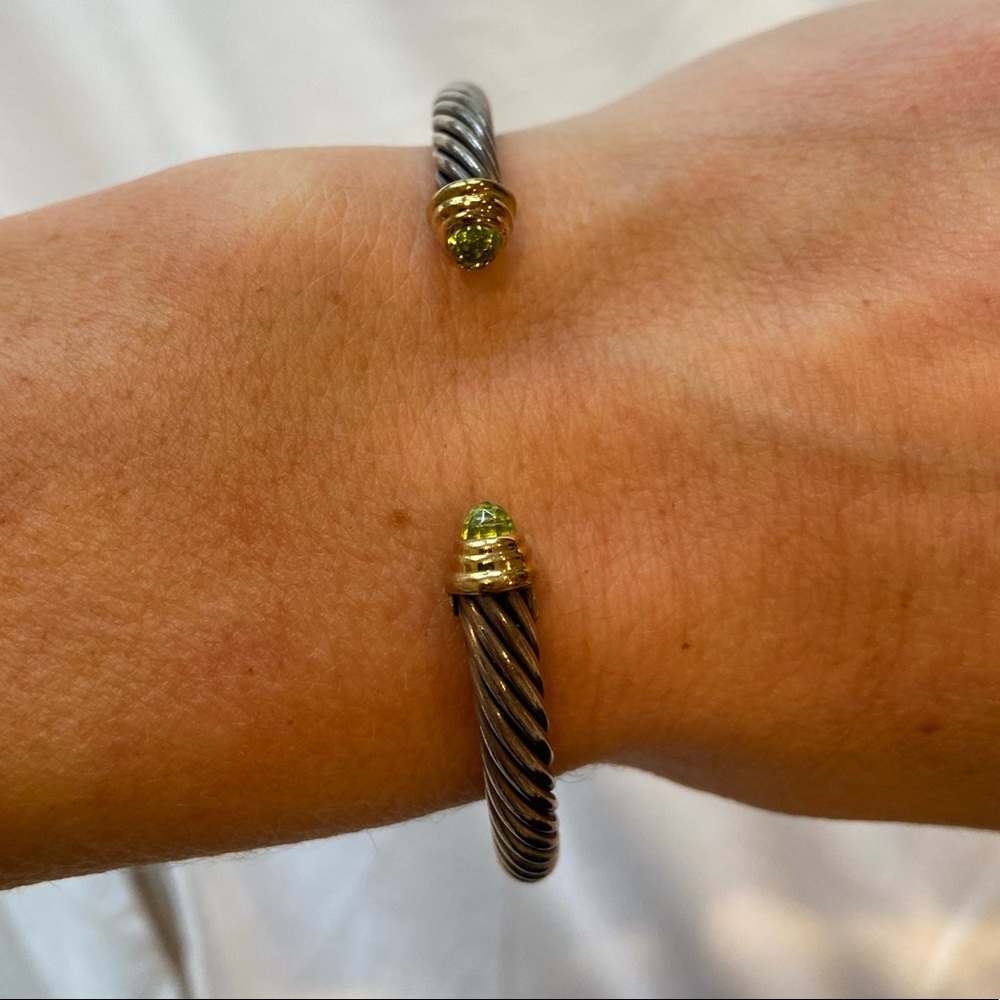David Yurman Classic Cable a bracelet Bracelet with Peridot